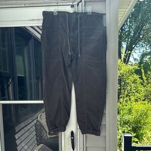 We the Free Women’s Brown-Olive Green Corduroy Jogger Pants